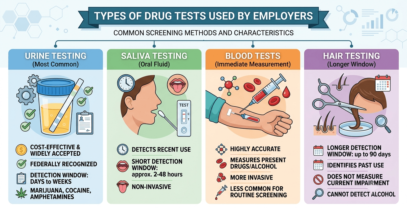Types of Drug Tests Used by Employers